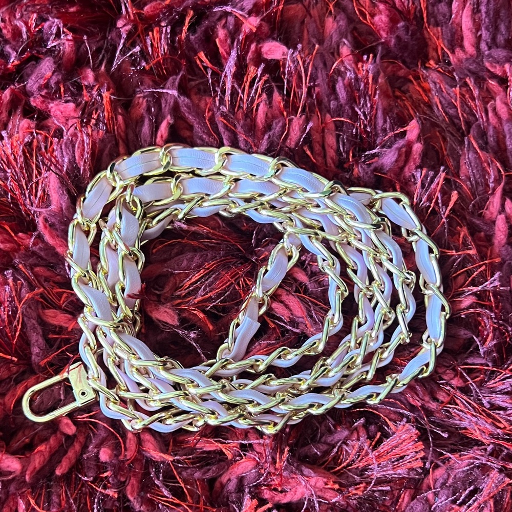 Gold and Pink Chain Strap‎